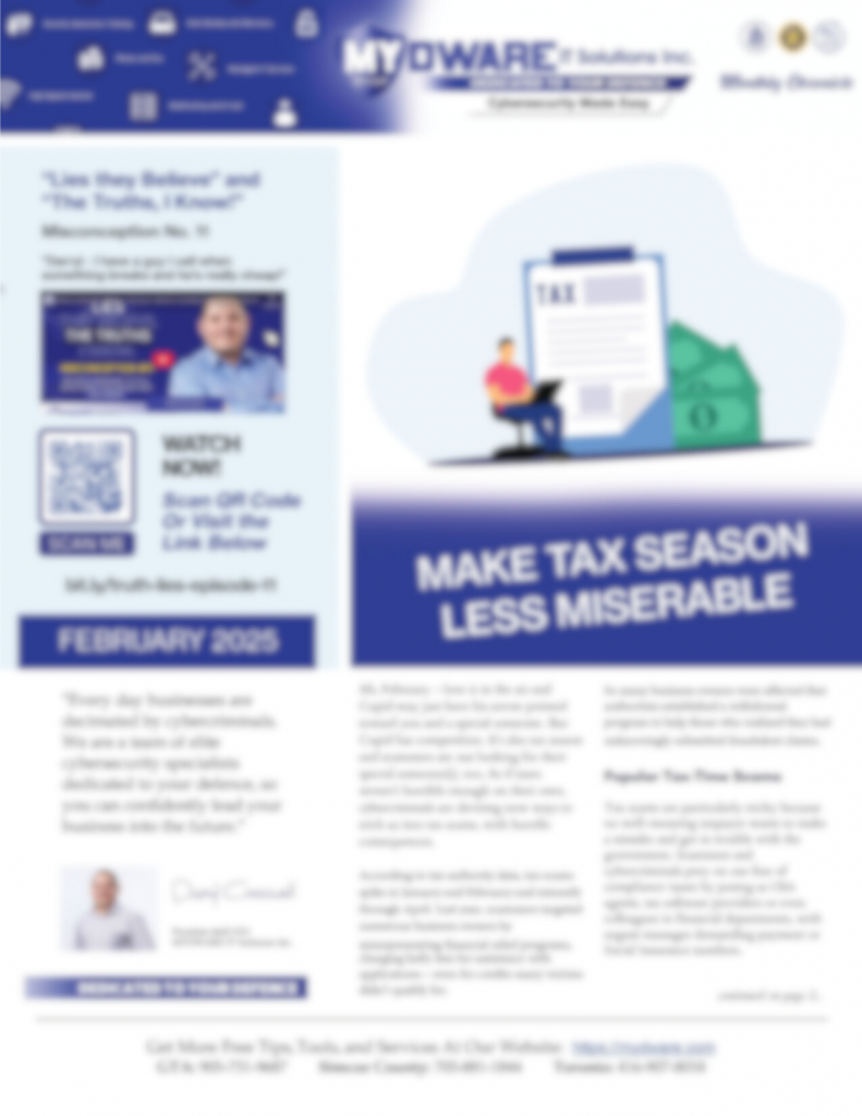 Monthly Newsletters | MYDWARE IT Solutions Inc.